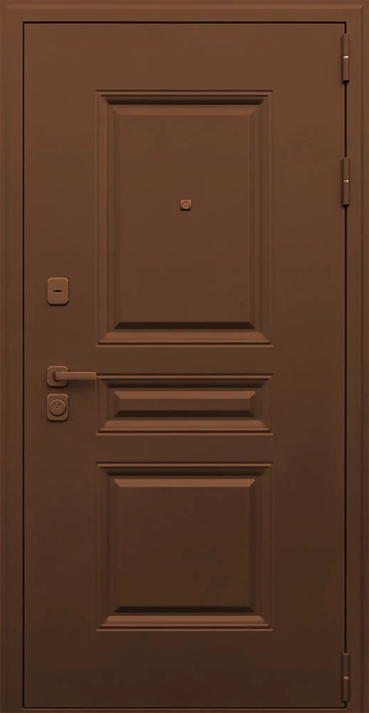 Стальная дверь «Бастион» коричневая
